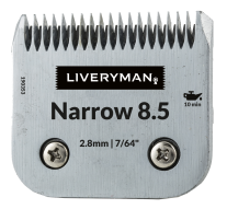 Liveryman Narrow 8.5 Blade - clips to 2.8mm - matches Medium Blades - fits Saphir, Harmony and Libretto